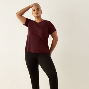 EUC Aday Made It T-Shirt Red (Merlot) XS